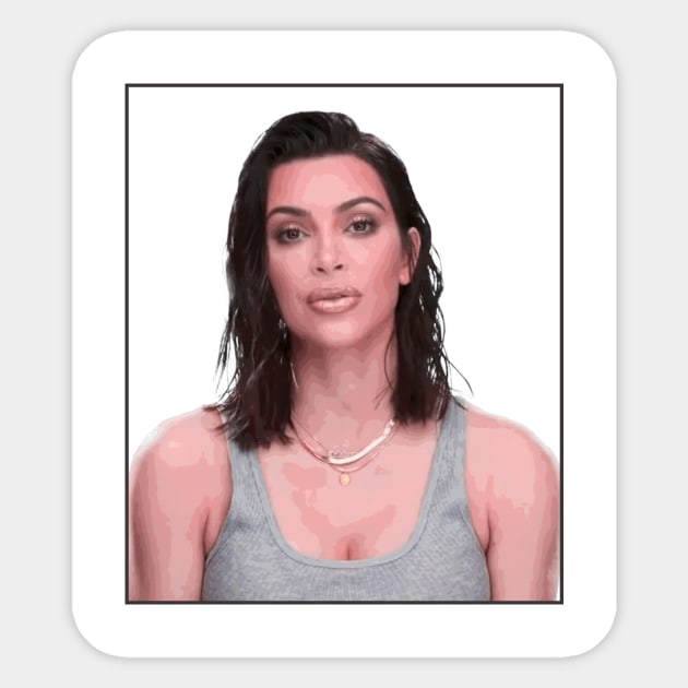 Kim Kardashian Sticker by winstongambro